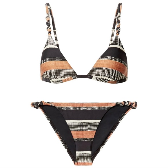 VIX Saona Stripe Knot Brazilian 2 Piece Bikini NWT